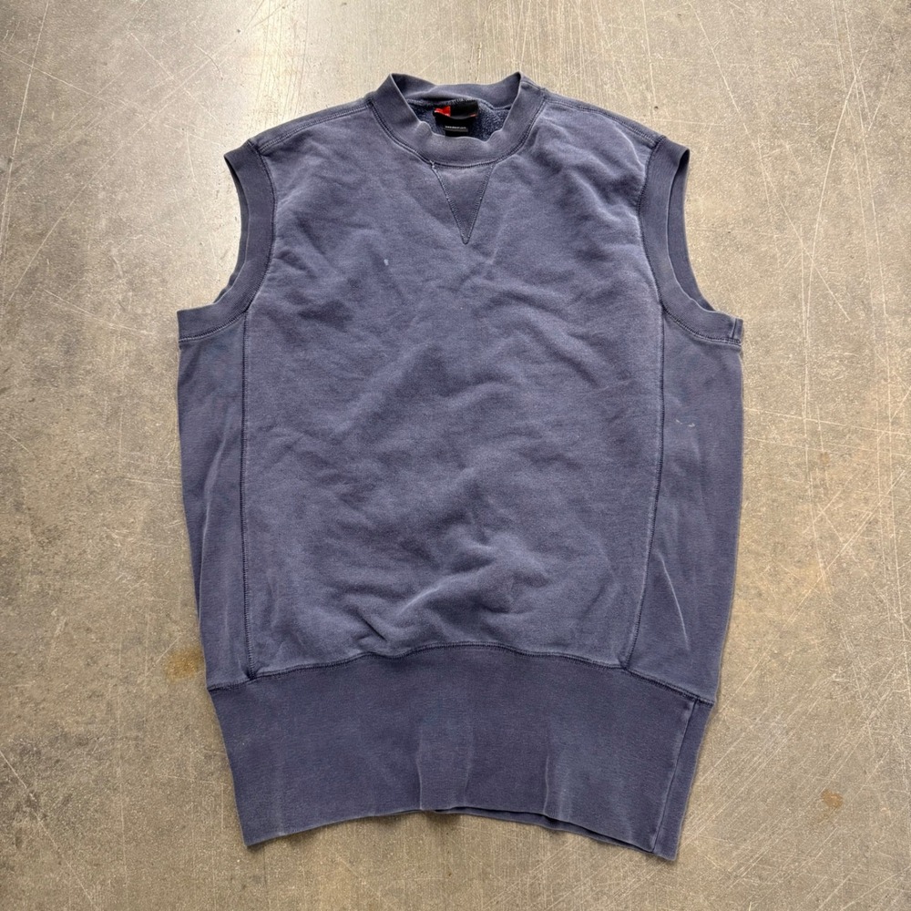 Vintage Diesel Speed Freak Sleeveless Sweatshirt Vest Navy Blue XL